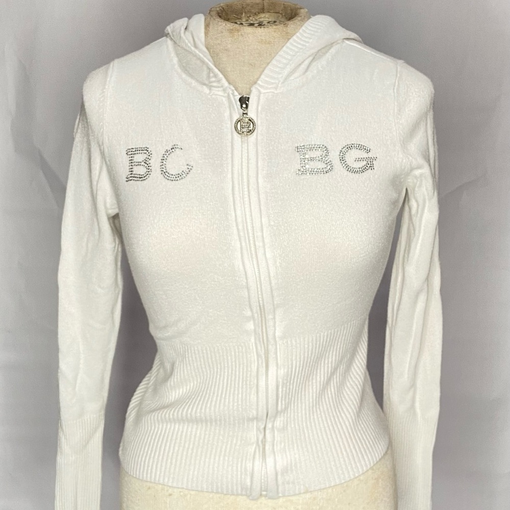 BCBG Maxazira | Size Small | White / Cream Colored | Sweater Jacket